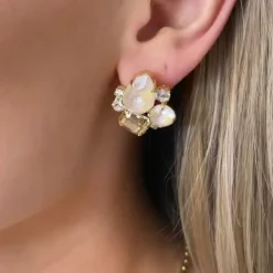 Caroline Svedbom Örhängen-Angelina Earrings/Ivory Delite Combo