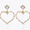 Caroline Svedbom Örhängen-Baguette Heart Earring/Crystal