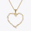 Caroline Svedbom Halsband-Baguette Heart Necklace/Crystal