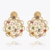 Caroline Svedbom Örhängen-Bohemian Coin Earrings/Rainbow Combo