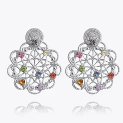 Caroline Svedbom Örhängen-Bohemian Coin Earrings/Rainbow Combo