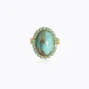Caroline Svedbom Ringar-Boho Turqouise Ring/Turquoise Matt