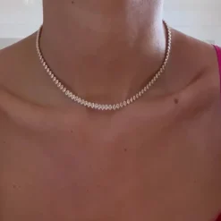 Caroline Svedbom Halsband-Crystal Navette Necklace/Crystal
