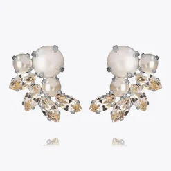 Caroline Svedbom Örhängen-Electra Earrings/Pearl + Crystal