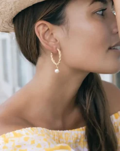 Caroline Svedbom Örhängen-Elena Earrings/Pearl