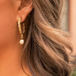 Caroline Svedbom Örhängen-Elena Earrings/Pearl