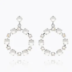 Caroline Svedbom Örhängen-Eternity Pearl Earrings/Pearl + Crystal