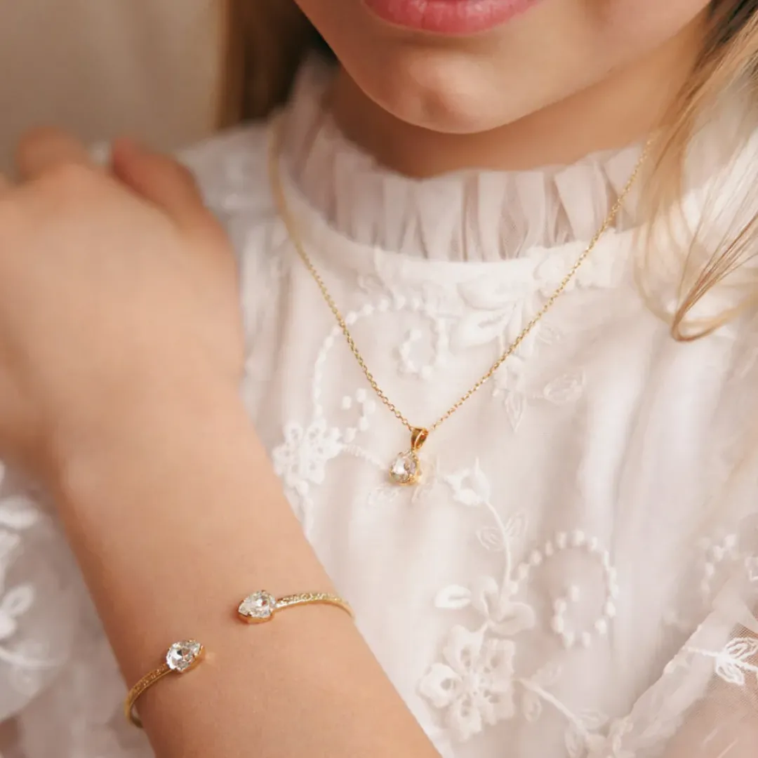 Caroline Svedbom Armband-Flower Girl Bracelet/Crystal (Children Size)