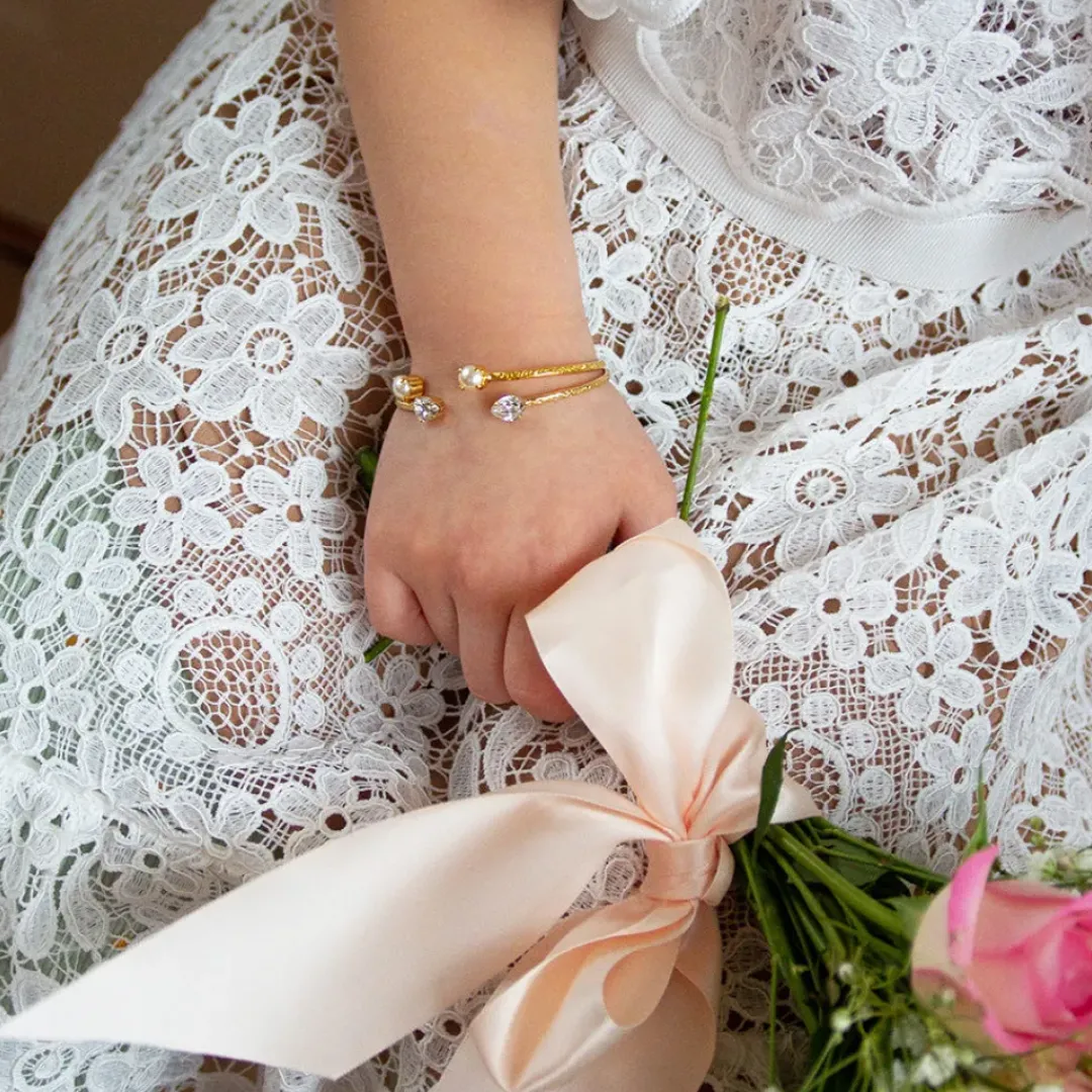 Caroline Svedbom Armband-Flower Girl Bracelet/Crystal (Children Size)