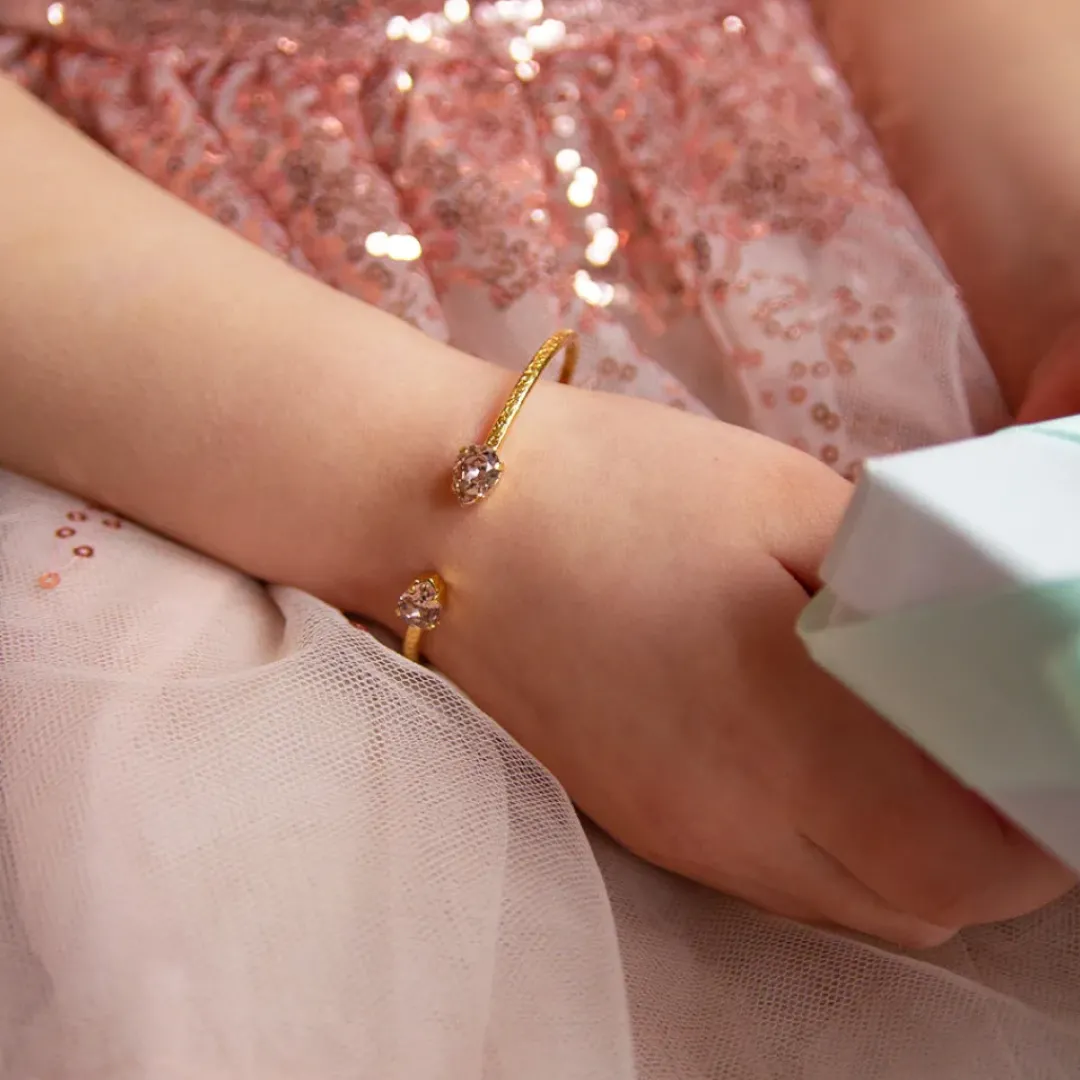 Caroline Svedbom Armband-Flower Girl Bracelet/Vintage Rose (Children Size)