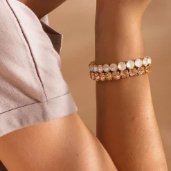 Caroline Svedbom Armband-Gia Stud Bracelet/Light Peach
