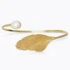 Caroline Svedbom Armband-Golden Leaf Bracelet/Pearl