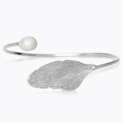 Caroline Svedbom Armband-Golden Leaf Bracelet/Pearl