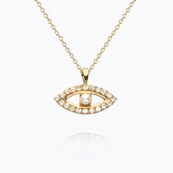 Caroline Svedbom Halsband-Greek Eye Pearl Necklace