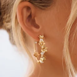 Caroline Svedbom Örhängen-Laurel Earrings/Crystal