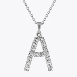 Caroline Svedbom Halsband-Letter Necklace A/Crystal