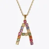 Caroline Svedbom Halsband-Letter Necklace A/Rainbow Combo