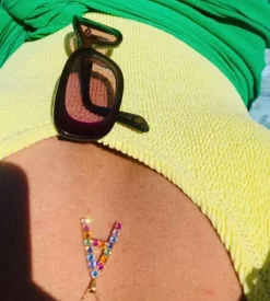 Caroline Svedbom Halsband-Letter Necklace A/Rainbow Combo
