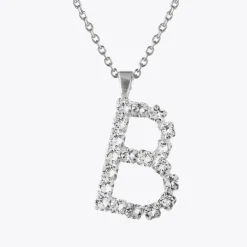 Caroline Svedbom Halsband-Letter Necklace B/Crystal