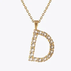 Caroline Svedbom Halsband-Letter Necklace D/Crystal