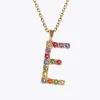 Caroline Svedbom Halsband-Letter Necklace E/Rainbow Combo
