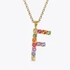 Caroline Svedbom Halsband-Letter Necklace F/Rainbow Combo