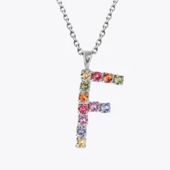 Caroline Svedbom Halsband-Letter Necklace F/Rainbow Combo