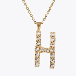 Caroline Svedbom Halsband-Letter Necklace H/Crystal