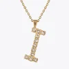 Caroline Svedbom Halsband-Letter Necklace I/Crystal