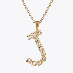 Caroline Svedbom Halsband-Letter Necklace J/Crystal
