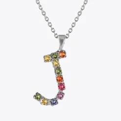 Caroline Svedbom Halsband-Letter Necklace J/Rainbow Combo