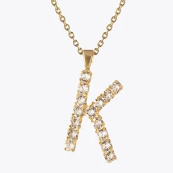 Caroline Svedbom Halsband-Letter Necklace K/Crystal