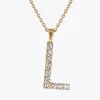 Caroline Svedbom Halsband-Letter Necklace L/Crystal