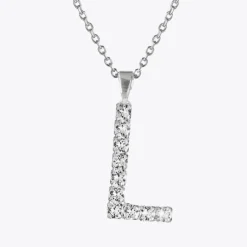 Caroline Svedbom Halsband-Letter Necklace L/Crystal