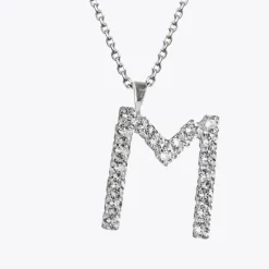 Caroline Svedbom Halsband-Letter Necklace M/Crystal