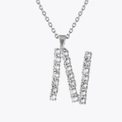 Caroline Svedbom Halsband-Letter Necklace N/Crystal