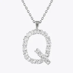Caroline Svedbom Halsband-Letter Necklace Q/Crystal