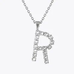 Caroline Svedbom Halsband-Letter Necklace R/Crystal