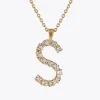 Caroline Svedbom Halsband-Letter Necklace S/Crystal