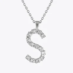 Caroline Svedbom Halsband-Letter Necklace S/Crystal