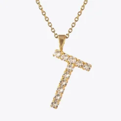 Caroline Svedbom Halsband-Letter Necklace T/Crystal