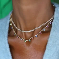 Caroline Svedbom Halsband-Lily Necklace/Rainbow Combo