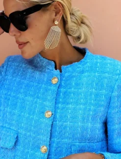 Caroline Svedbom Örhängen-Melinda Earring/Golden Shadow + Vintage Rose