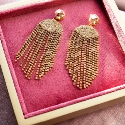 Caroline Svedbom Örhängen-Melinda Earring/Golden Shadow + Vintage Rose