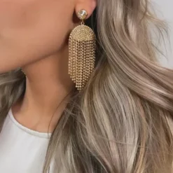 Caroline Svedbom Örhängen-Melinda Earring/Golden Shadow + Vintage Rose