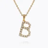 Caroline Svedbom Halsband-Mini Letter Necklace B/Crystal