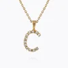 Caroline Svedbom Halsband-Mini Letter Necklace C/Crystal