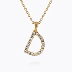 Caroline Svedbom Halsband-Mini Letter Necklace D/Crystal