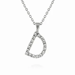 Caroline Svedbom Halsband-Mini Letter Necklace D/Crystal