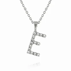 Caroline Svedbom Halsband-Mini Letter Necklace E/Crystal